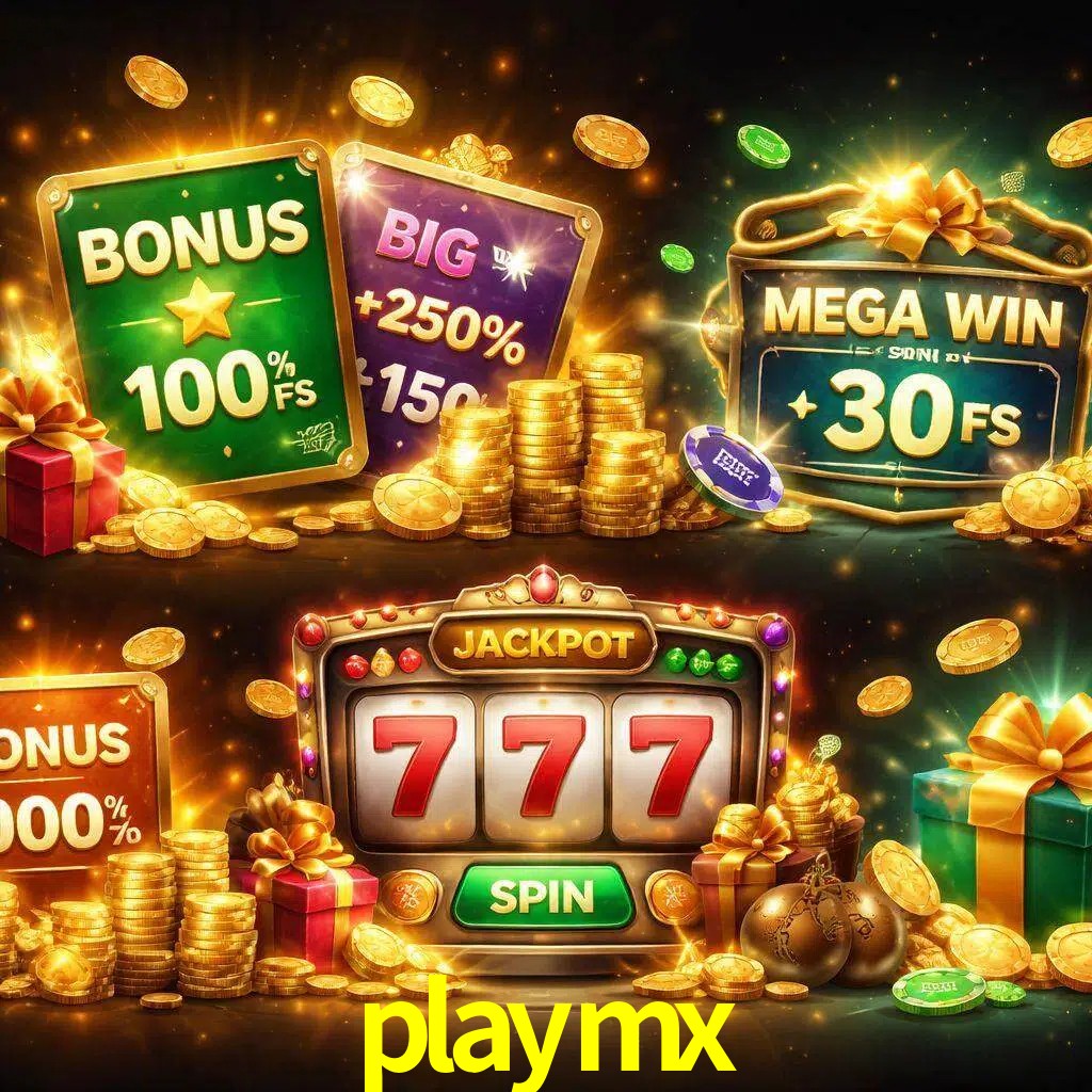 Tipos de bonos playmx incluyendo recompensas de bienvenida y promociones continuas